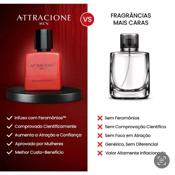 Mega Descontão de 50% Attracione Men [Perfume Masculino com Feromônios Ativados]